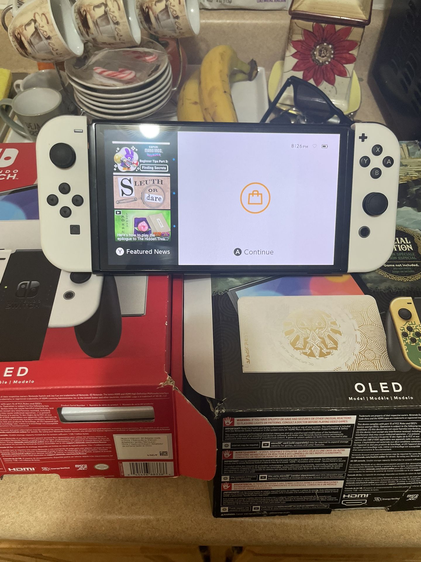 Nintendo Switch Oled With 12 Games