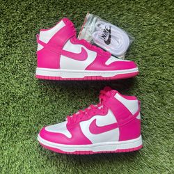 Nike Dunk High Pink Prime Size 5W, 5.5W, 6W, 7W, 7.5W, 8W, 9.5W & 10W