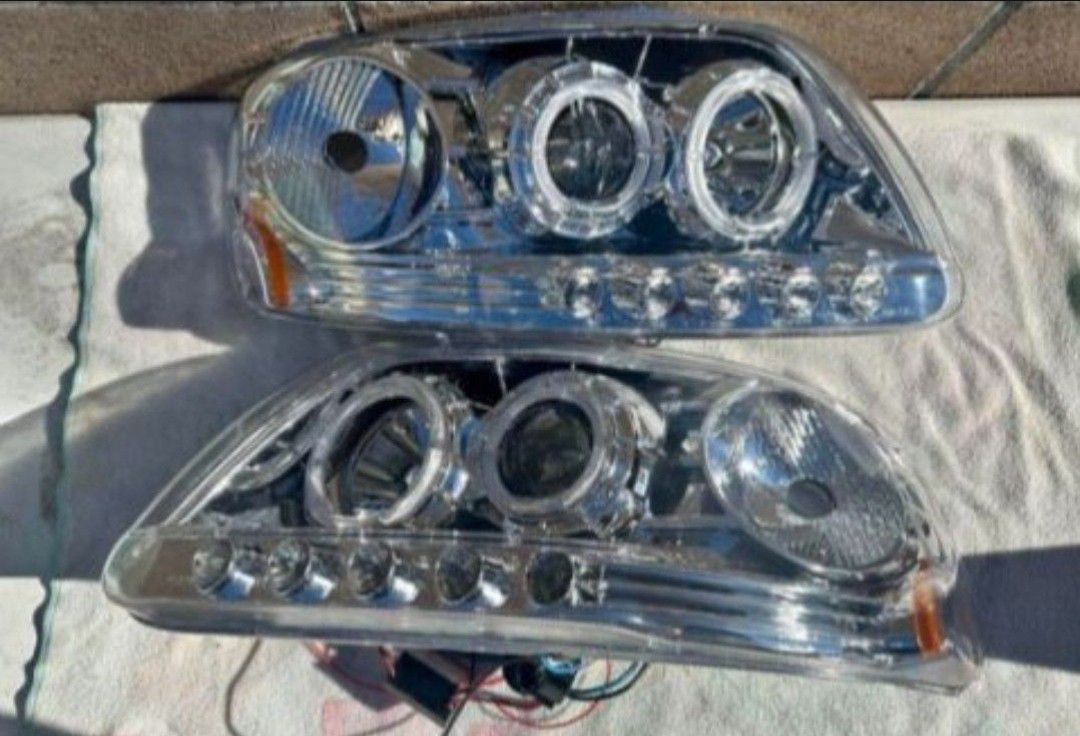 97-03 FORD F-150|97-02 FORD
EXPEDITION LED HEADLIGHTS/FAROS/
LIGHTS/CALAVERAS/LUCES