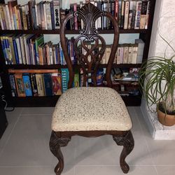 Wooden Chair With Cushion 