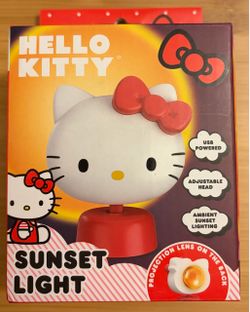 Hello Kitty Ambient Sunset Light NIB USB Powered Sanrio Lamp