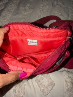 KIPLING FUNKY RED WALLET AND PURSE