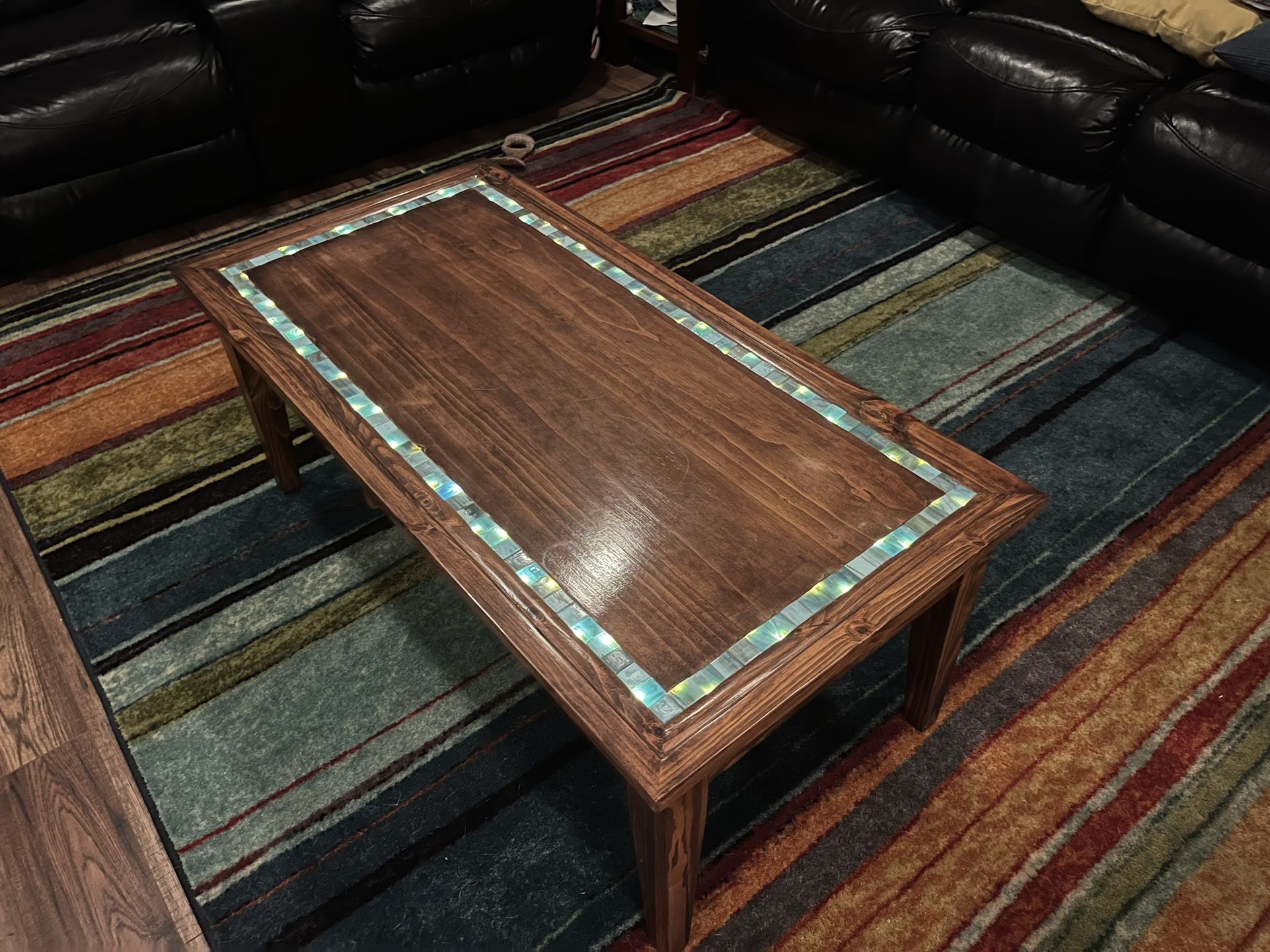 Custom Coffee Table With Lights