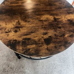 Round Wooden Coffee Table 