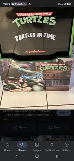 1UP Arcade Teenage Mutant Ninja Turtles Riser