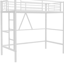 Metal Loft Twin Bed Frame 