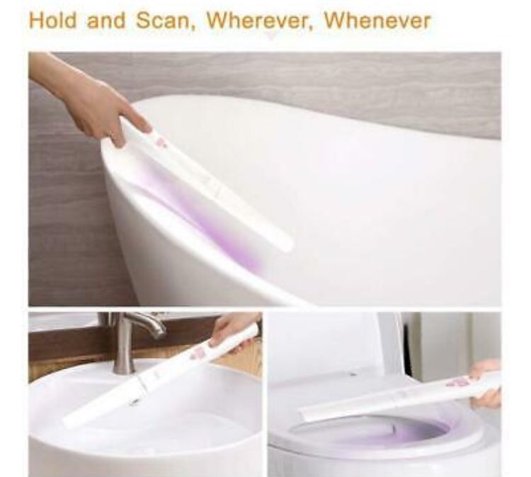 Kills 99% of all viruses and bacteria!! Compare at $150! Very high quality powerful folding UV Sterilizer wand Lamp in a beautiful white and rose gol