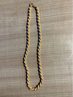 Italian vintage rope chain 18k