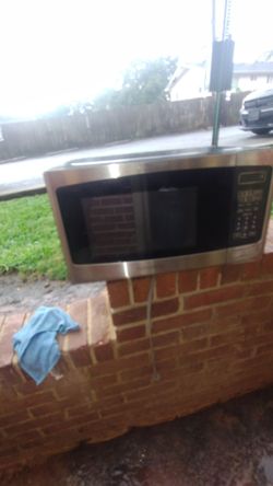 Stainless Steel Countertop Microwave