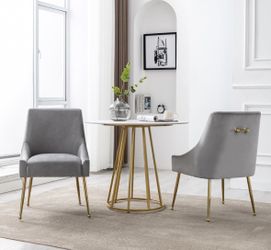NEW - Modern Dining Chairs set of 6 - Gray