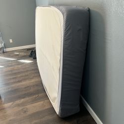 Full Size Bed Frame/box Spring. Queen Size Mattress 