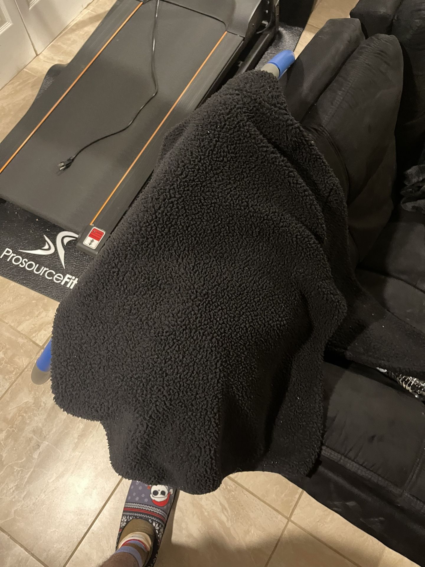 Medium Size Black Fur Hoody 