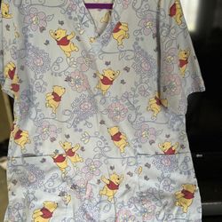 Disney Winnie The Pooh Scrub Top