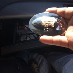 Chrome Belt Buckle With Brass Chuck Wagon, One Of A Kind Western Style