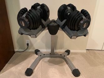 Adjustable Dumbbell Set with Stand