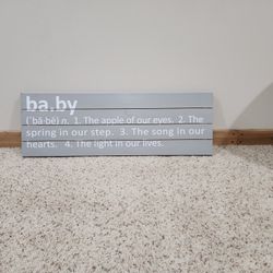Pottery Barn Kids Baby Wall Sign