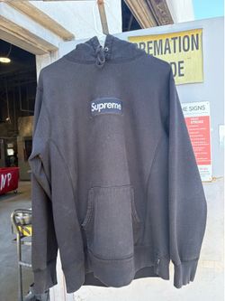 Supreme box logo hoodie black FW17 collection  large
