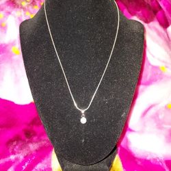 Sterling Silver Chain And Pendant 