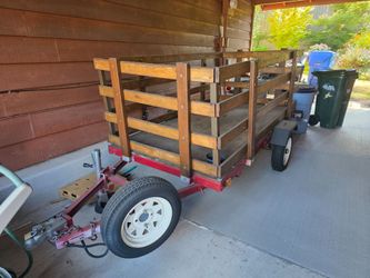 Trailer w/ spare tire PICK UP TODAY! 8ft x 4ft x 30in load space