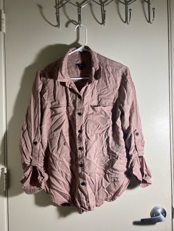 Dusty Pink Long Sleeve Button-Down Shirt Size S