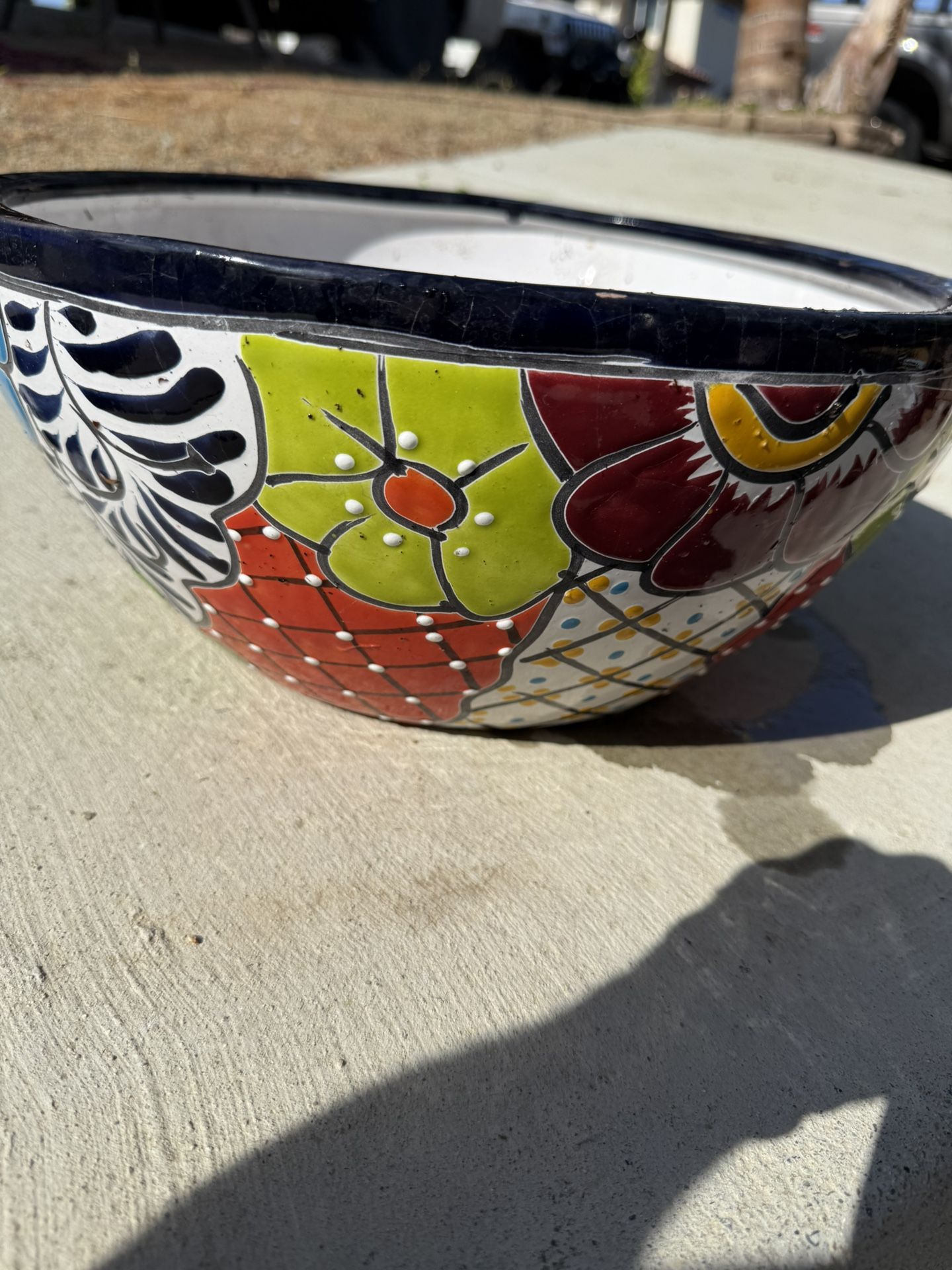 Colorful Mexican Planter Pot