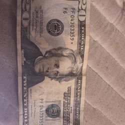 Billete De 20$ Con Estrellita De La Serie 2017 A