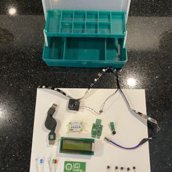 Odd Lot of Let's Start Coding Microcontroller Components with Storage Box STEM
