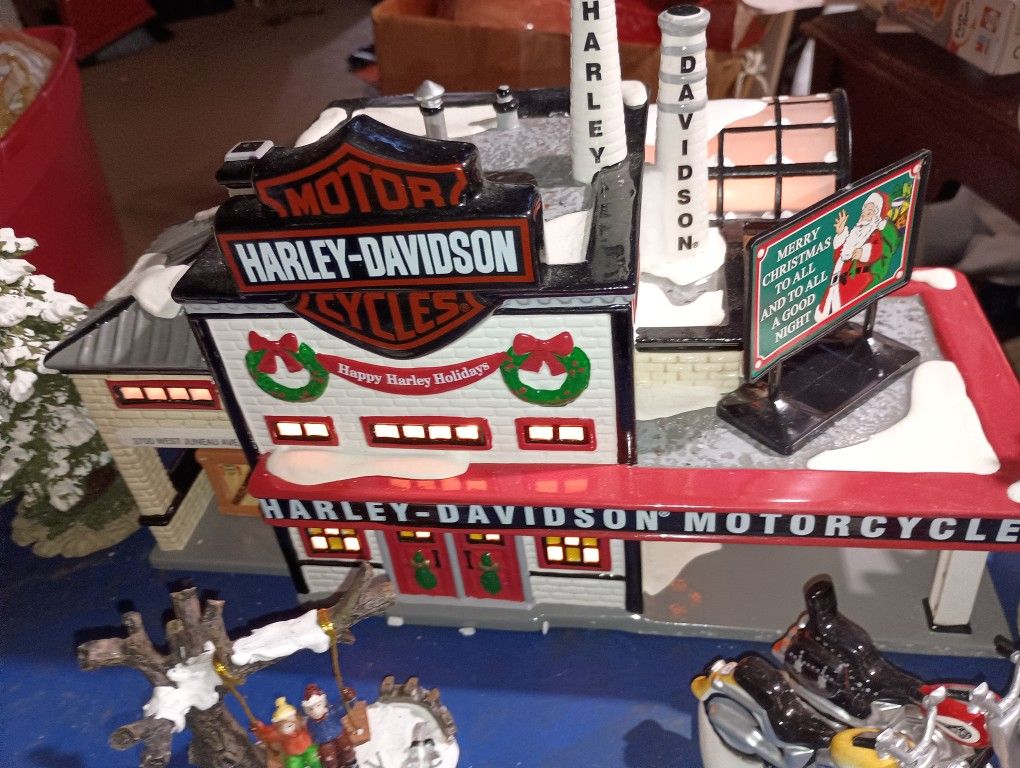 Harley Davidson Christmas Village