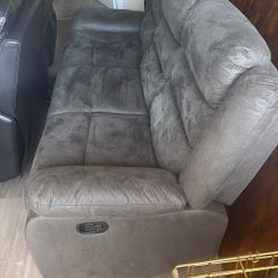 Three Seater Couch With Two Recliners 