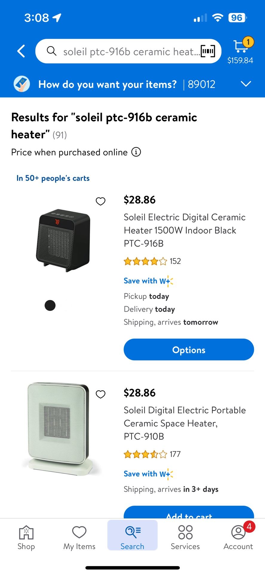Brand New! Soleil Electric Digital Ceramic Heater 1500W