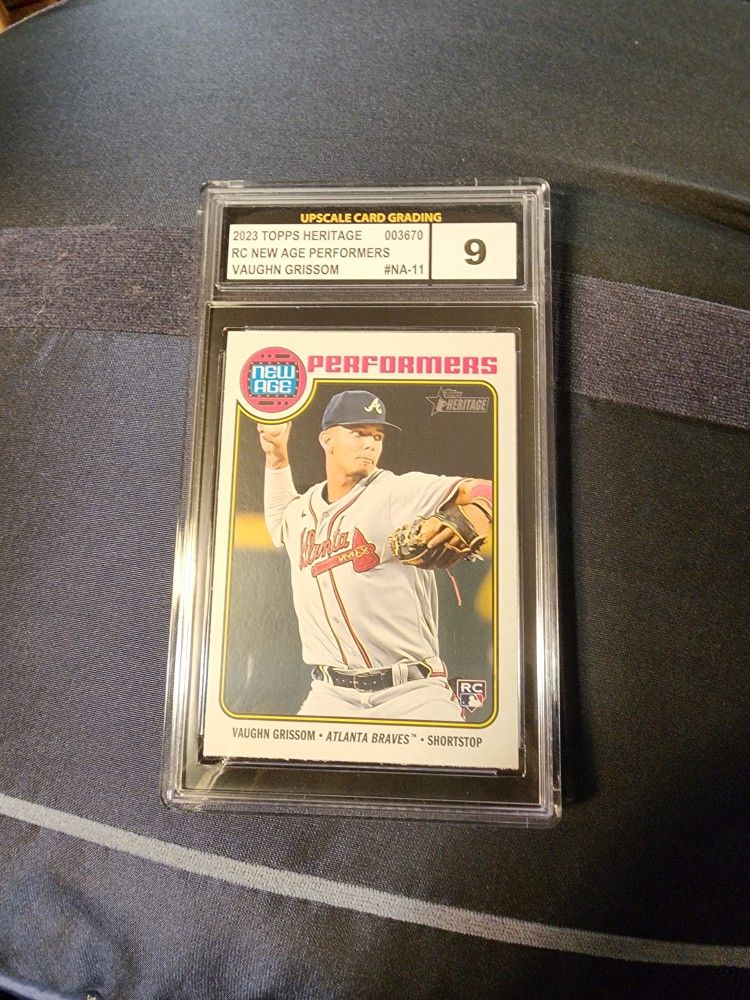 2023 Topps Heritage New Age Performers Vaughn Grissom RC Braves #NA-11 UCG 9 MIN