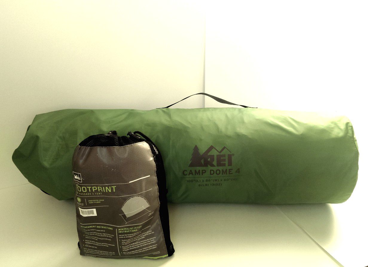 REI CAMP DOME 4 Tent | Sage Green | Sleeps 4 | Great Condition!