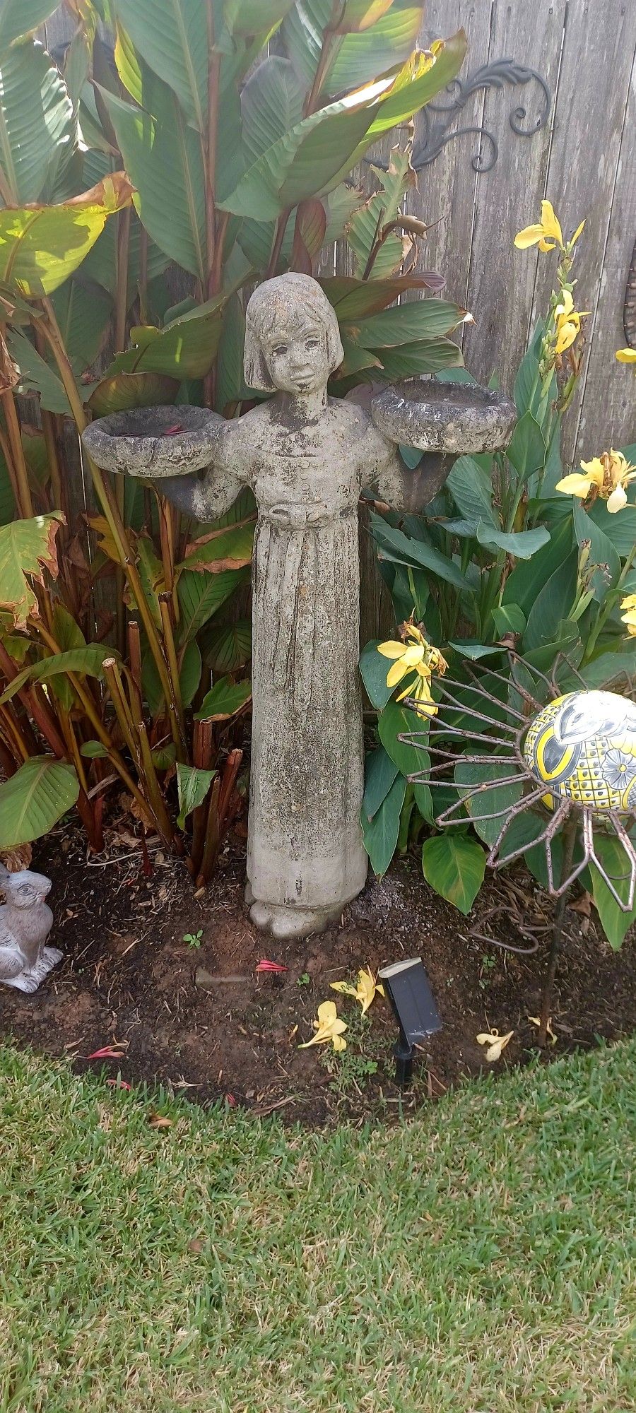 Savannah Girl, Cast Concrete Statue 46" Tall