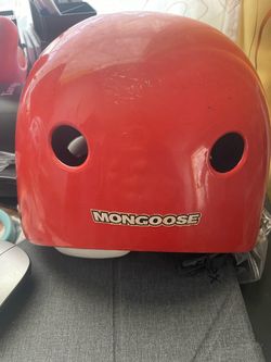 Mongoose Red Bike Helmet