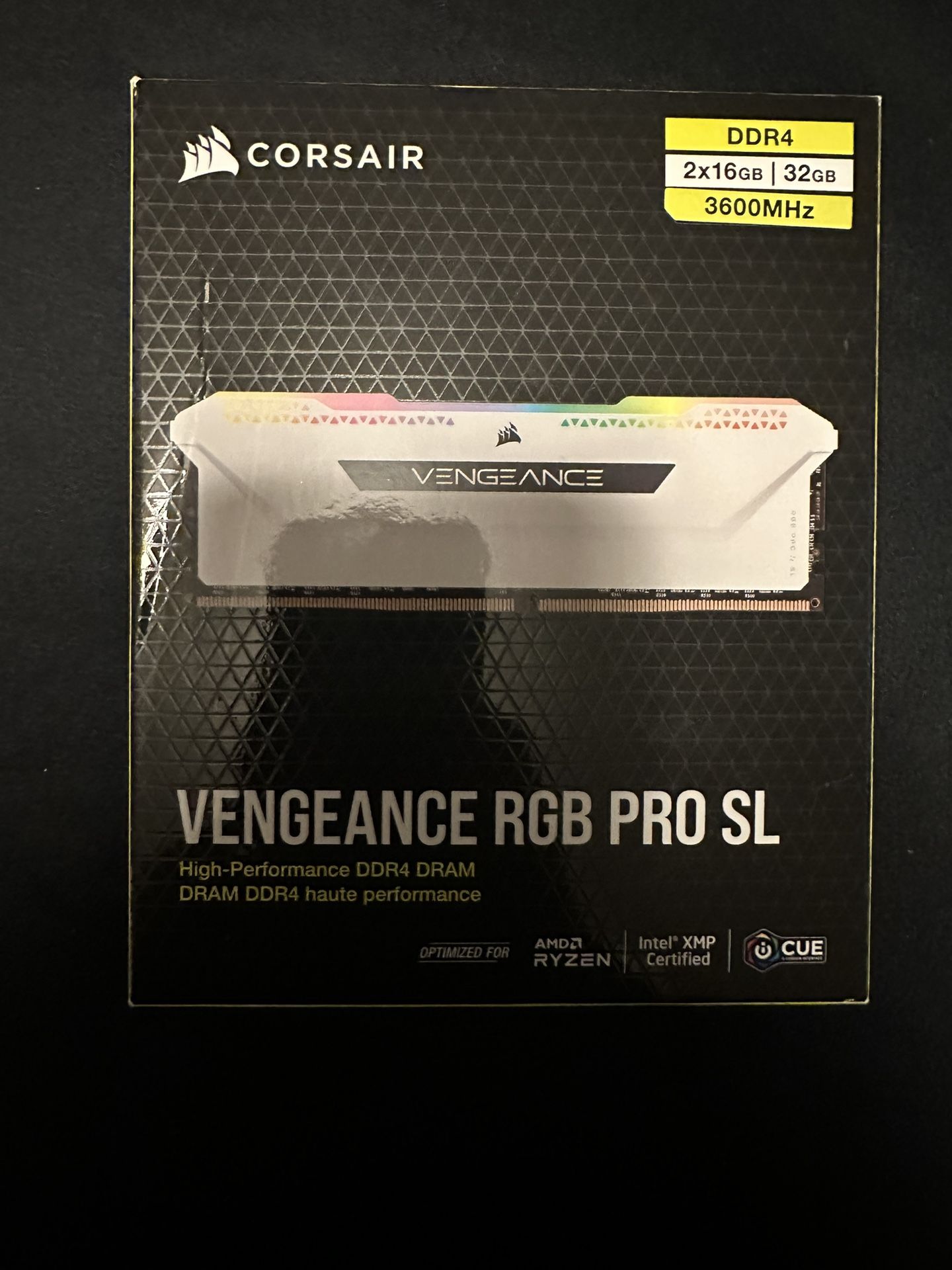 CORSAIR VENGEANCE RGB PRO SL DDR4 RAM 32GB (2x16GB)