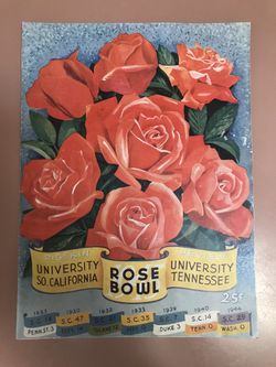 Rose Bowl 30th Annual 1945 Program USC vs Tennessee