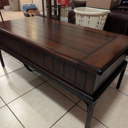 Coffee Table Slide Top Storage