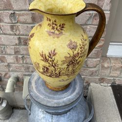 13” Decorative Porcelain Pitcher