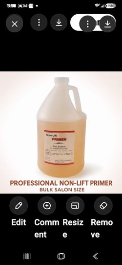 Professional None-Lift Nail Primer, 1 Gallon Bulk Salon Size