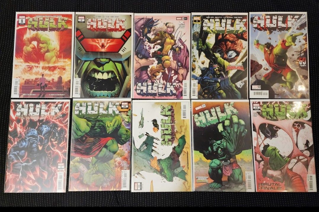 Hulk Comic Book Lot of 10! Marvel. Keys. Donny Cates. 2022.