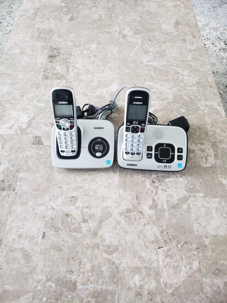 2 Uniden wireless phones