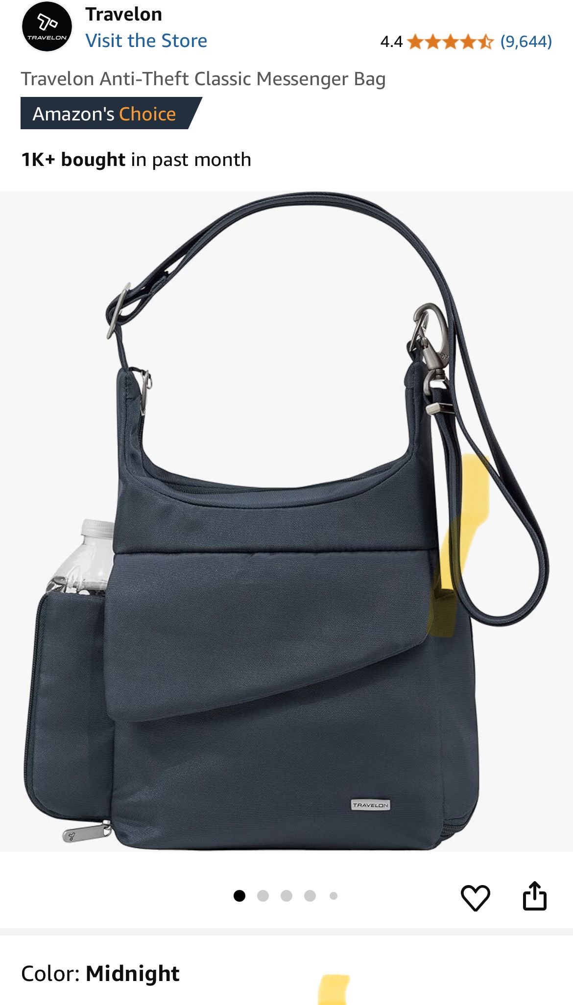 Travelon Anti-Theft Messenger Bag - NEW!