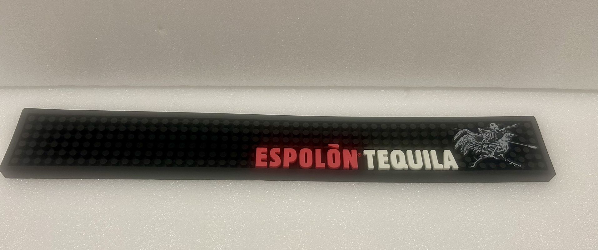 Espolon Tequila black spill bar mat for cocktails