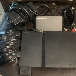 PlayStation 2 Slim mOD W/ 250 GB Extrnl HDD