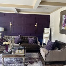 Living room furniture With Lamp And Mirror 