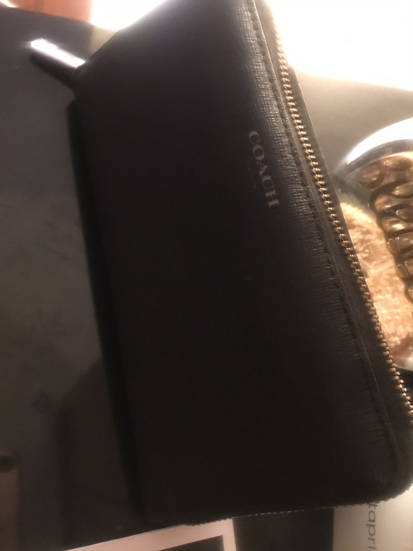Women’s Coach leather wallet (plus card holder)
