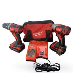 Milwaukee 2656-20 & 2606-20 Drill & Impact Driver Kit & Tool Bag
