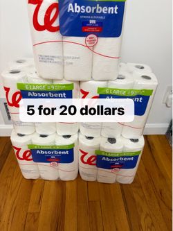 All 5 bags towel 20 dollars