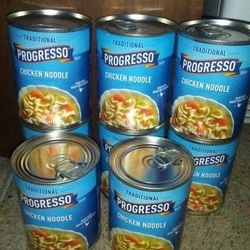 (8) Progresso Chicken Noodle Soup! 19 oz cans! 
