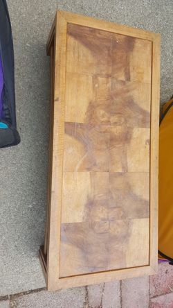 Wooden coffee table